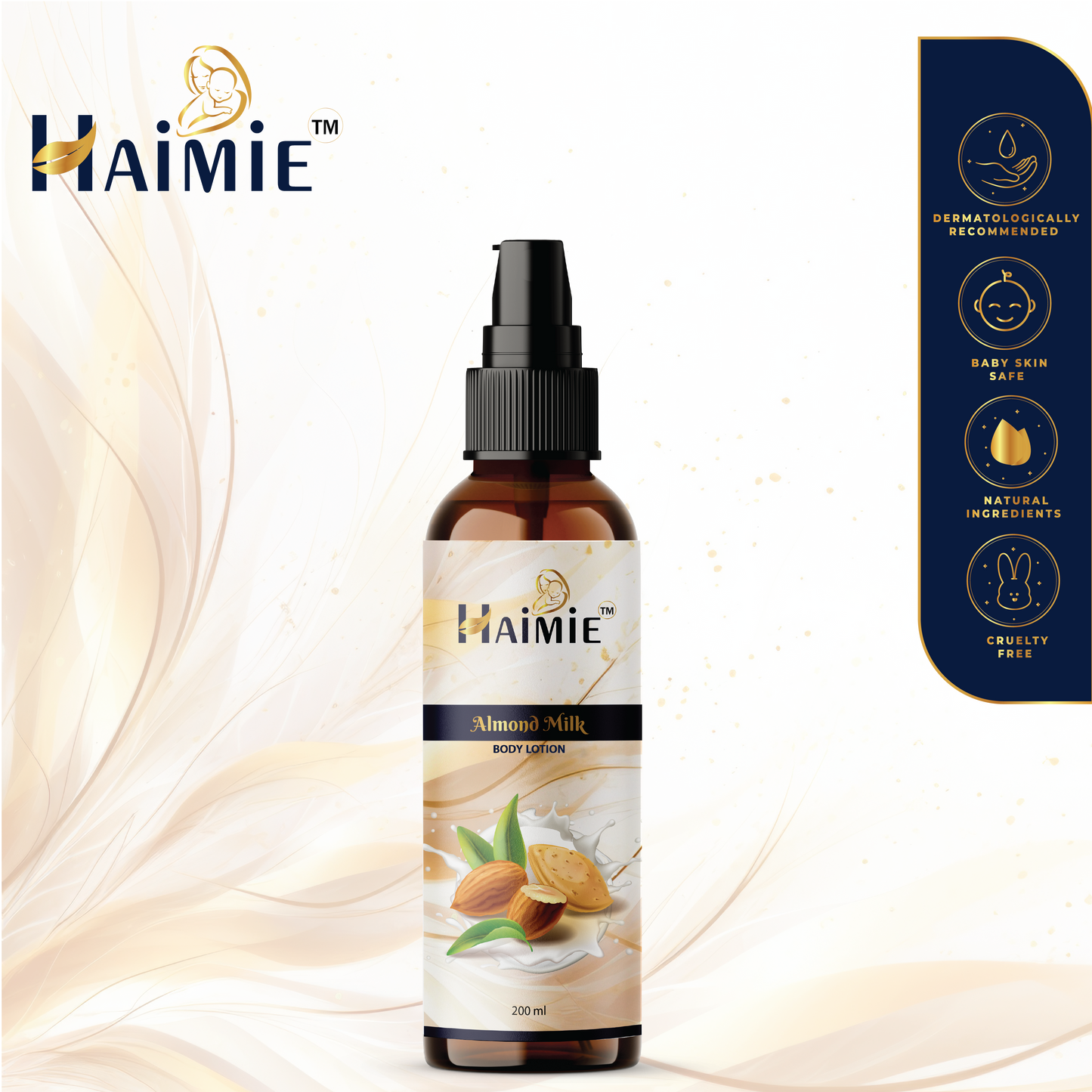 Hydrate & Repair: HAIMIE Almond Milk Lotion for Face & Body (100ml)