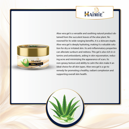 Hydrate, Soothe & Heal Naturally: HAIMIE Aloe Vera Gel (50g) - Multi-Benefit Skin Care