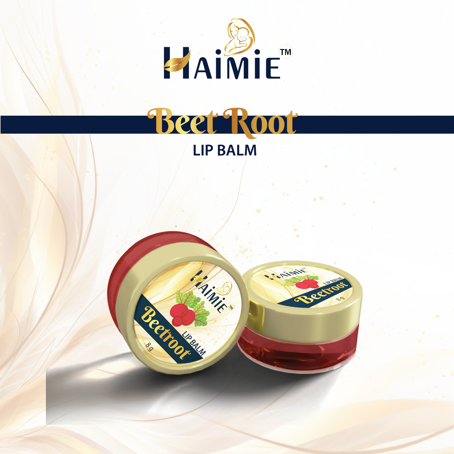 Hydrate & Tint Lips Naturally: HAIMIE Beetroot Lip Balm (8g) - Enhance & Moisturize