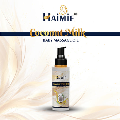 Nurture Baby's Skin Naturally: HAIMIE Coconut Milk Baby Massage Oil (100ml) - Deep Hydration