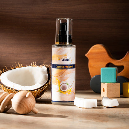 Nurture Baby's Skin Naturally: HAIMIE Coconut Milk Baby Massage Oil (100ml) - Deep Hydration