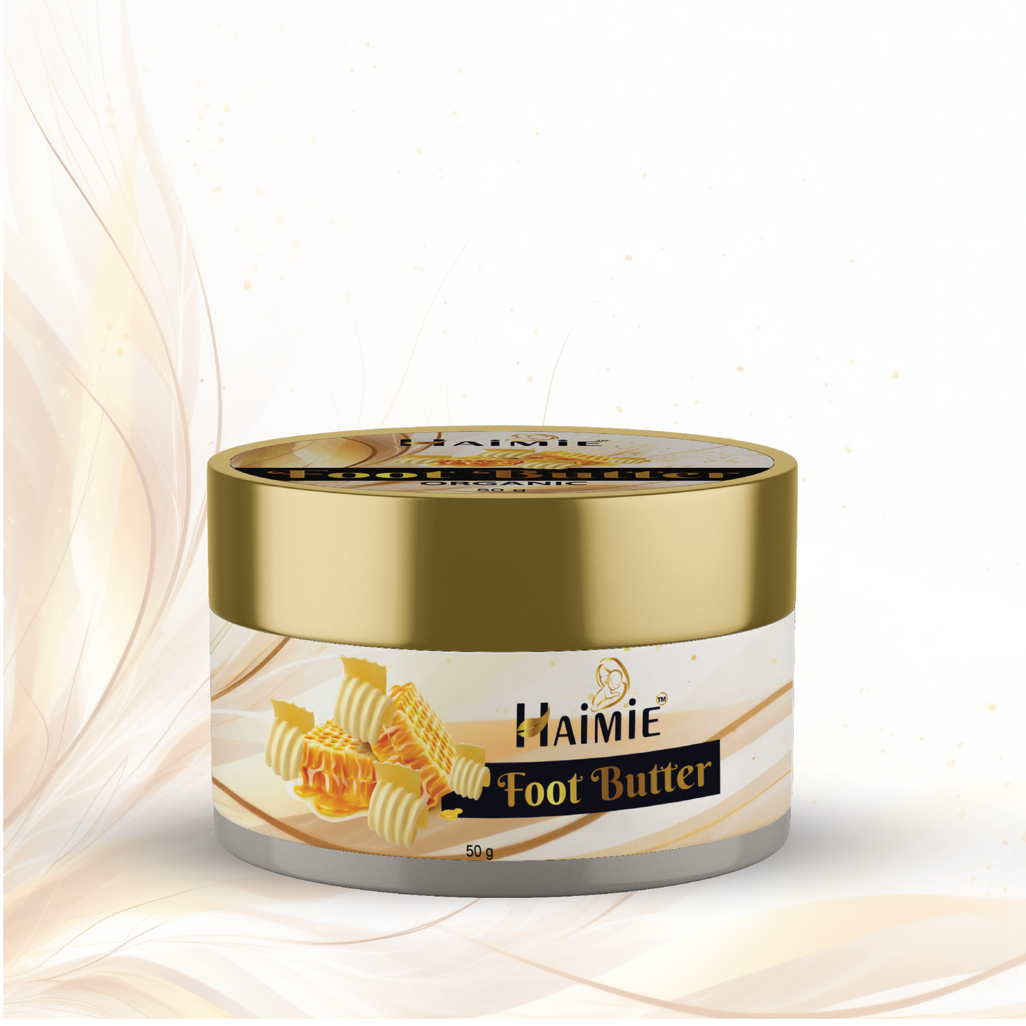 Soften Cracked Heels Fast: HAIMIE Bee Wax Foot Butter (50g) - Deep Moisture & Repair