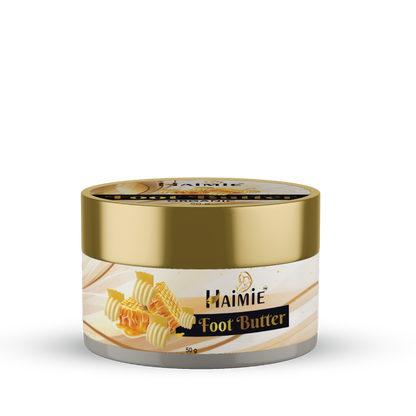 Soften Cracked Heels Fast: HAIMIE Bee Wax Foot Butter (50g) - Deep Moisture & Repair