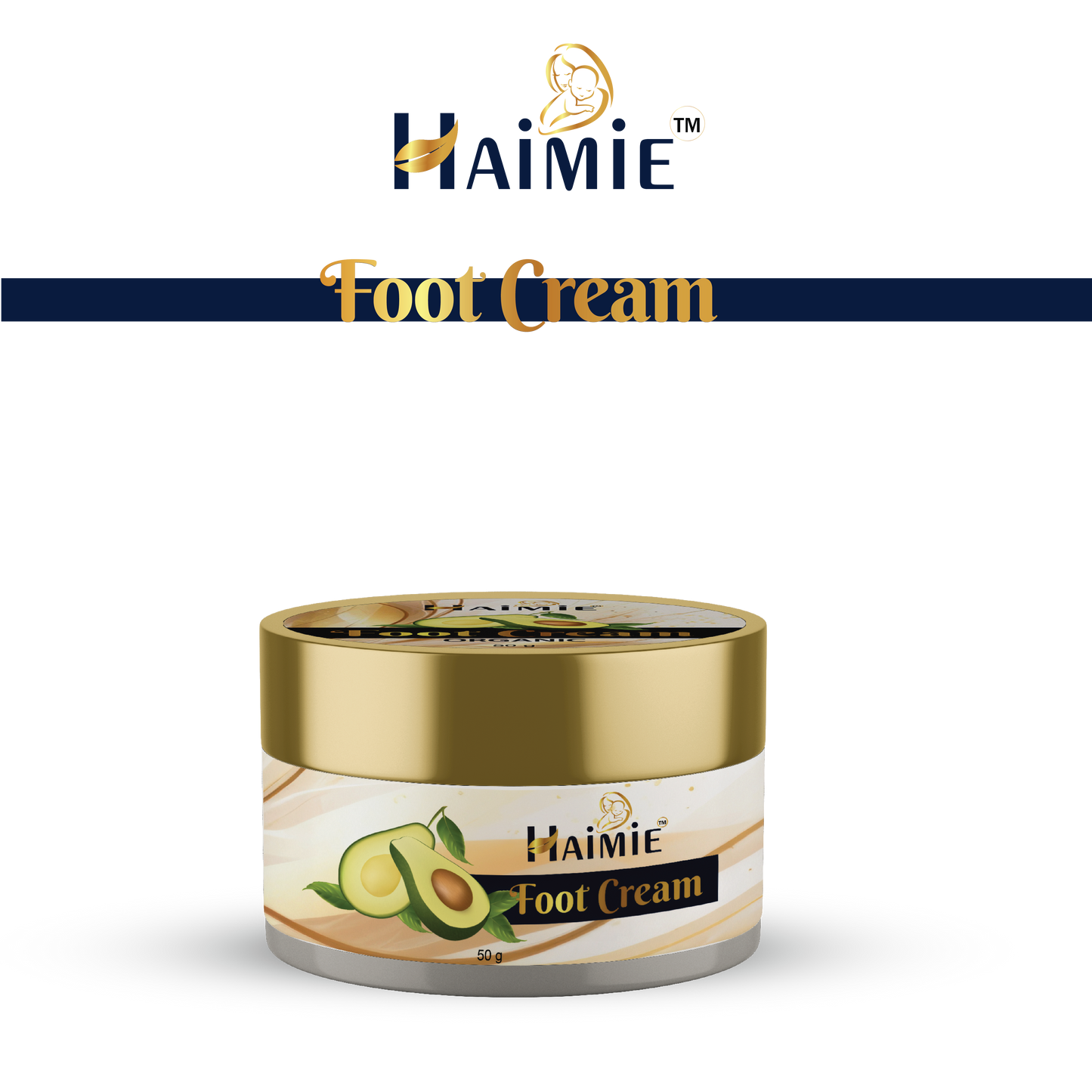 Heal Cracked Heels Fast: HAIMIE Avocado Foot Cream (50g) - Deep Moisture & Repair