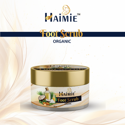 Buff Away Dryness: HAIMIE Natural Foot Scrub (50g) - Exfoliate & Reveal Soft, Smooth Feet