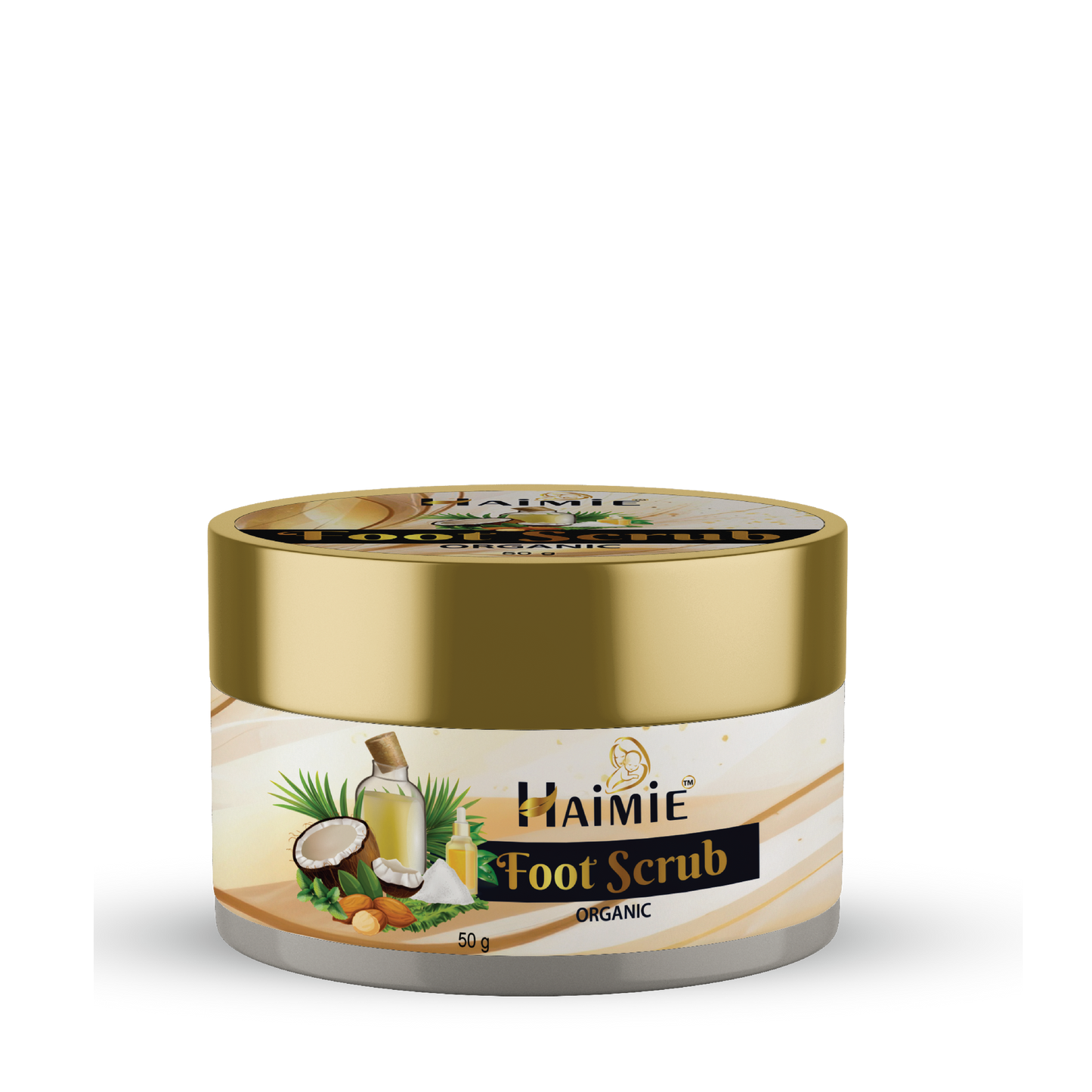 Buff Away Dryness: HAIMIE Natural Foot Scrub (50g) - Exfoliate & Reveal Soft, Smooth Feet