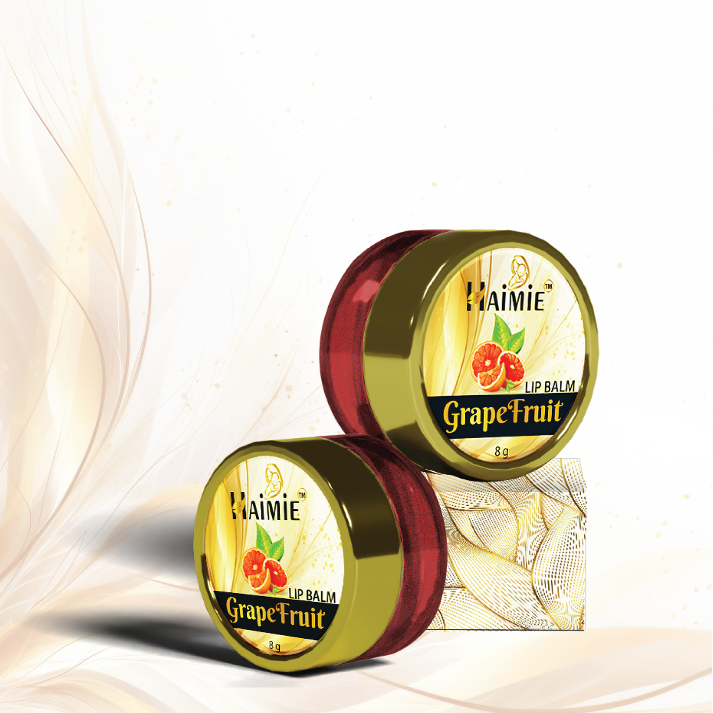 Hydrate & Refresh Lips Naturally: HAIMIE Grapefruit Lip Balm (8g) - Long-Lasting Moisture