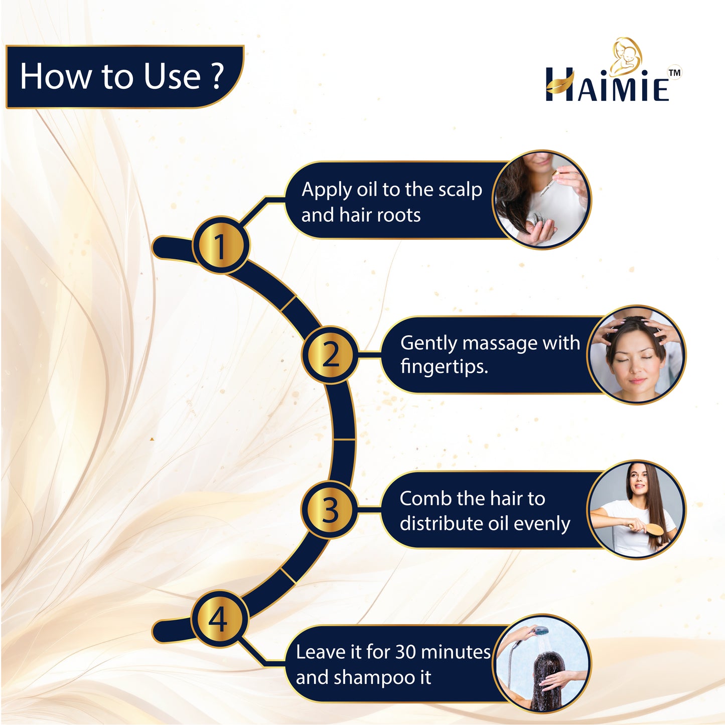 Combat Hair Loss & Split Ends: HAIMIE Customized Hair Growth Oil (100ml) - Targeted Nourishment