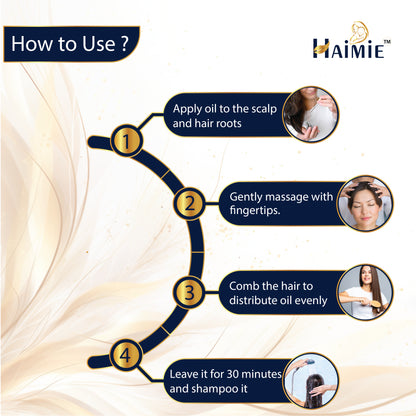 Combat Hair Loss & Split Ends: HAIMIE Customized Hair Growth Oil (100ml) - Targeted Nourishment