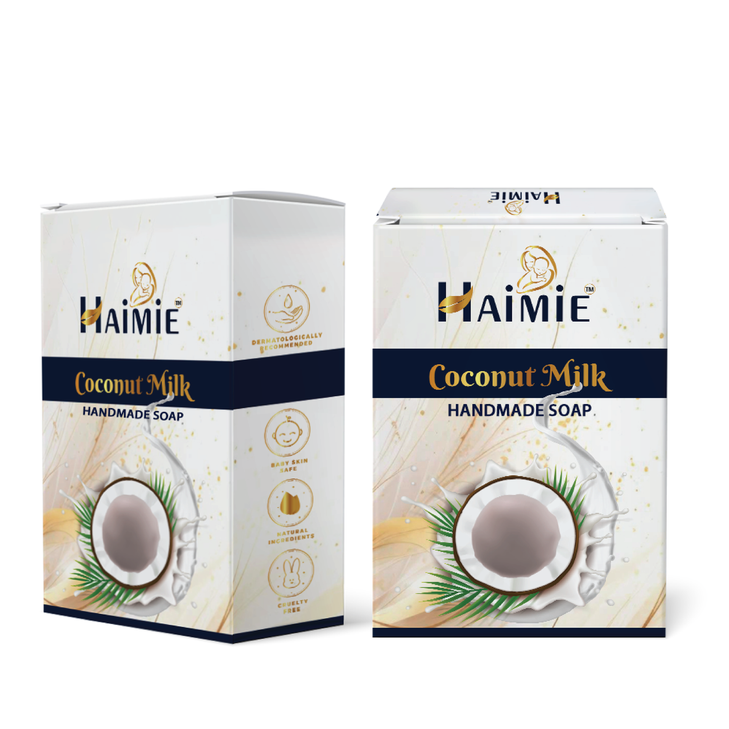 Hydrate & Nourish Naturally: HAIMIE Coconut Milk Soap (100gm) - Face & Body