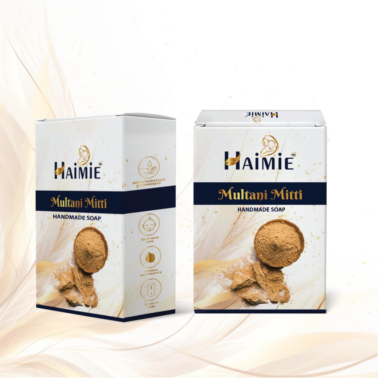 Combat Tanning & Impurities: HAIMIE Multani Mitti Soap (100gm) - Natural Deep Cleansing