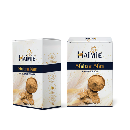 Combat Tanning & Impurities: HAIMIE Multani Mitti Soap (100gm) - Natural Deep Cleansing