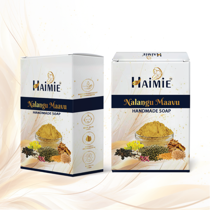 Combat Acne & Brighten Skin Naturally: HAIMIE Nalungu Mavu Soap (100gm) - Ayurvedic Power