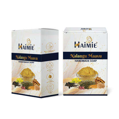 Combat Acne & Brighten Skin Naturally: HAIMIE Nalungu Mavu Soap (100gm) - Ayurvedic Power