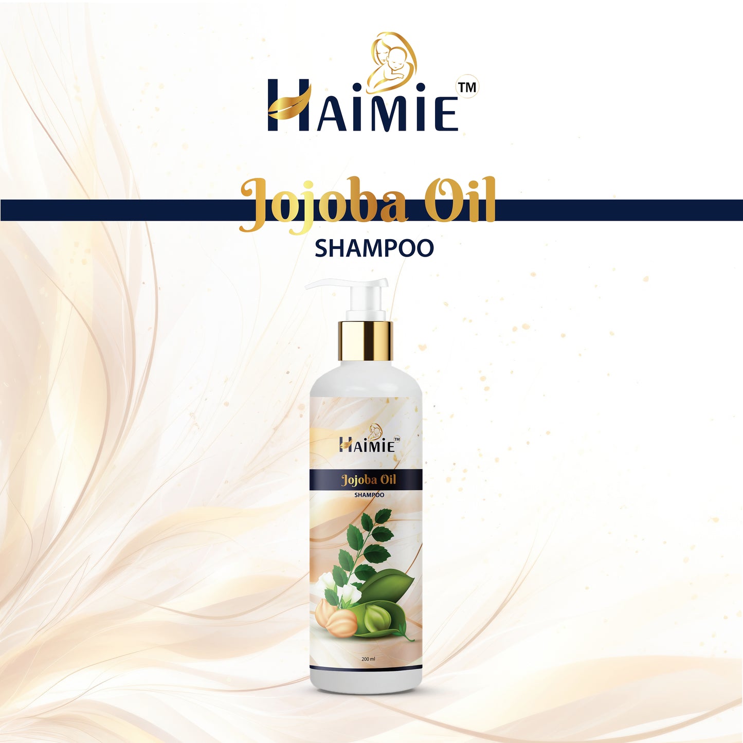 Thicker, Stronger Hair Naturally: HAIMIE Jojoba Oil Shampoo (200ml) - Promotes Growth & Shine