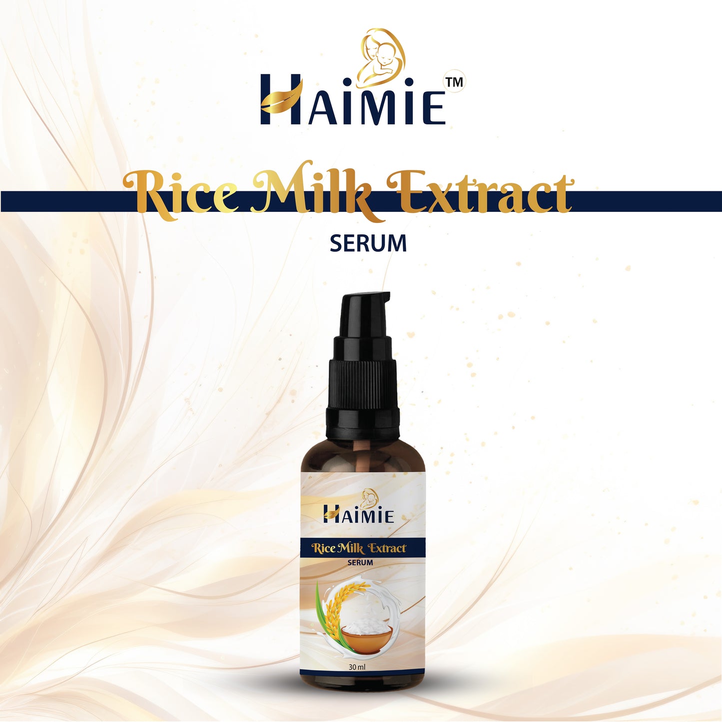 Unlock Your Skin's Radiance: HAIMIE Rice Milk Serum (30ml) - Natural, Hydrating Power