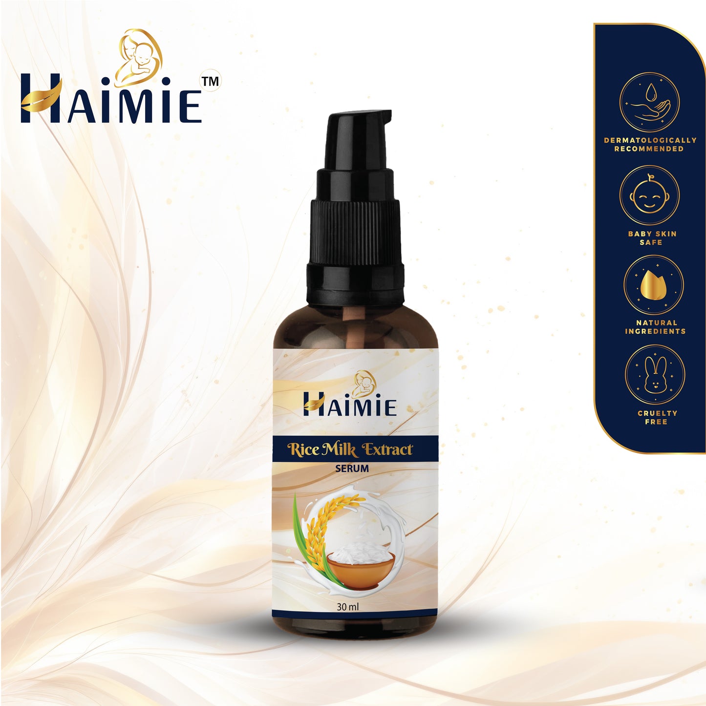 Unlock Your Skin's Radiance: HAIMIE Rice Milk Serum (30ml) - Natural, Hydrating Power