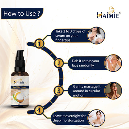 Unlock Your Skin's Radiance: HAIMIE Rice Milk Serum (30ml) - Natural, Hydrating Power