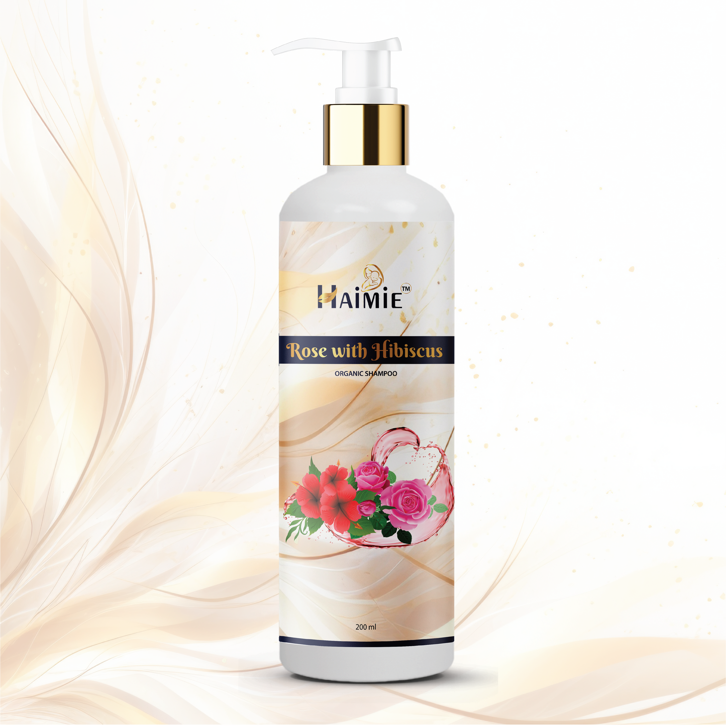 Thicker, Stronger Hair Naturally: HAIMIE Rose & Hibiscus Shampoo (200ml) - Nourish & Stimulate Growth