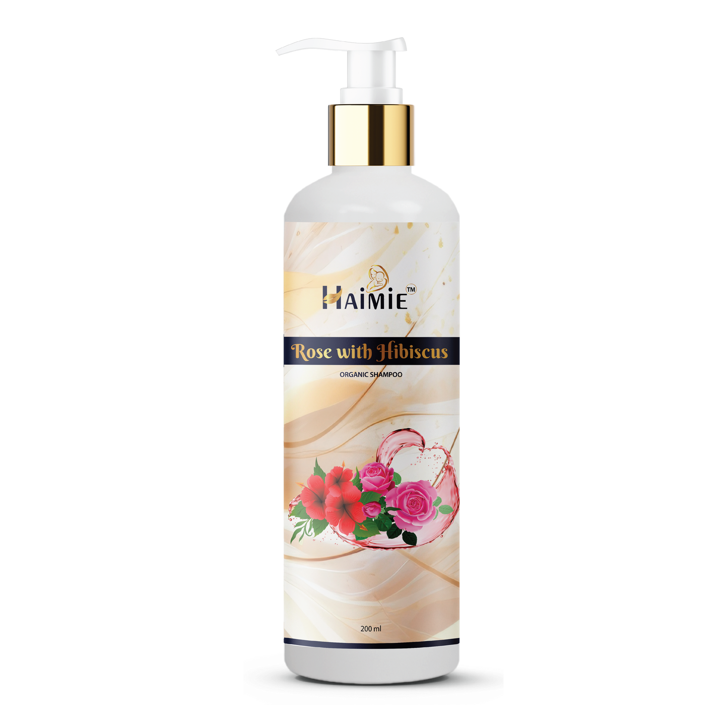 Thicker, Stronger Hair Naturally: HAIMIE Rose & Hibiscus Shampoo (200ml) - Nourish & Stimulate Growth