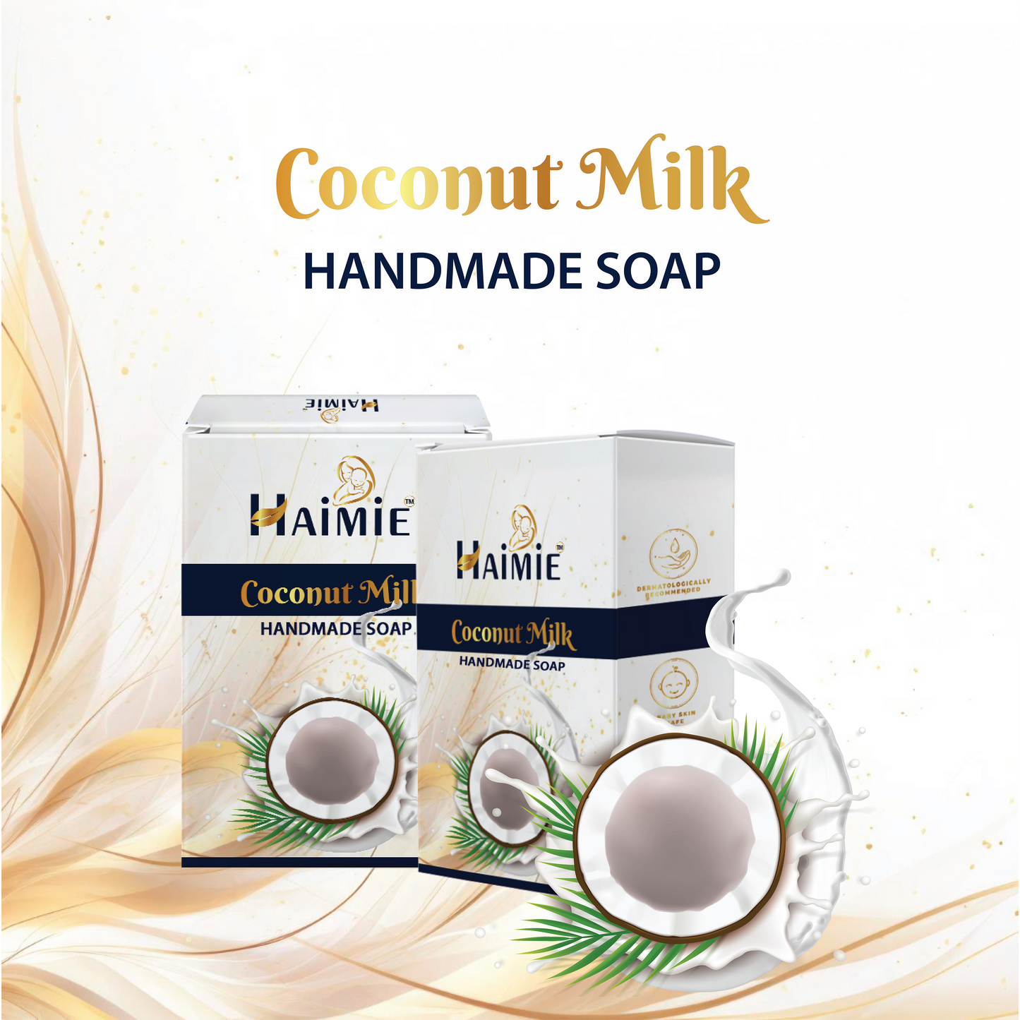 Hydrate & Nourish Naturally: HAIMIE Coconut Milk Soap (100gm) - Face & Body