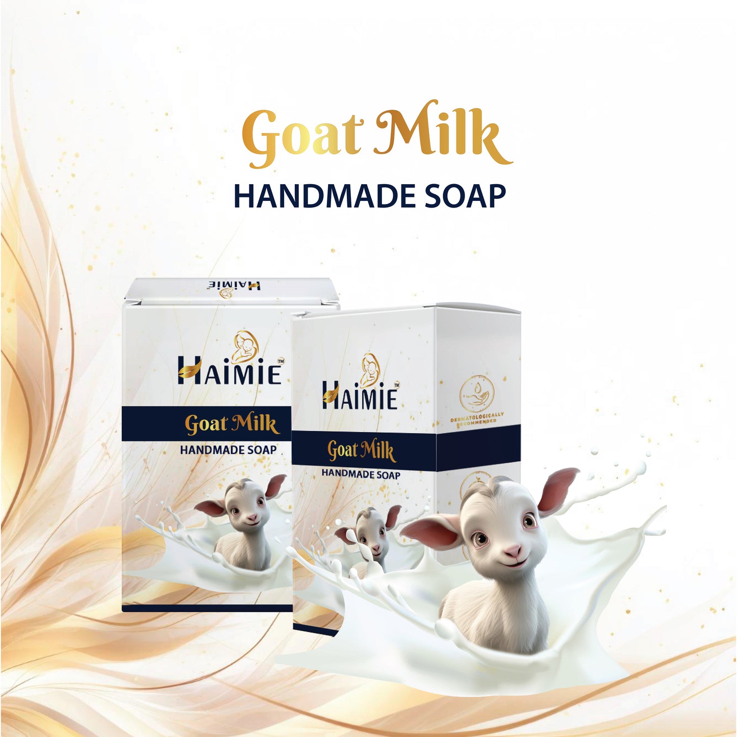 Luxurious Lather, Radiant Skin: HAIMIE Goat Milk Soap (100gm) - Natural Face & Body