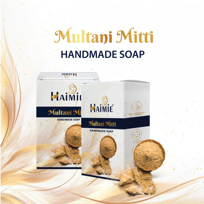 Combat Tanning & Impurities: HAIMIE Multani Mitti Soap (100gm) - Natural Deep Cleansing