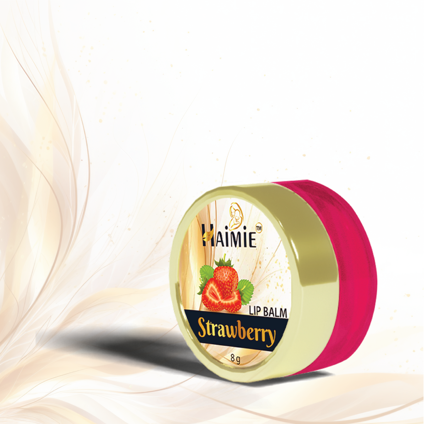 Hydrate & Kiss Dryness Goodbye: HAIMIE Strawberry Lip Balm (8g) - Long-Lasting Moisture