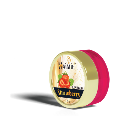 Hydrate & Kiss Dryness Goodbye: HAIMIE Strawberry Lip Balm (8g) - Long-Lasting Moisture