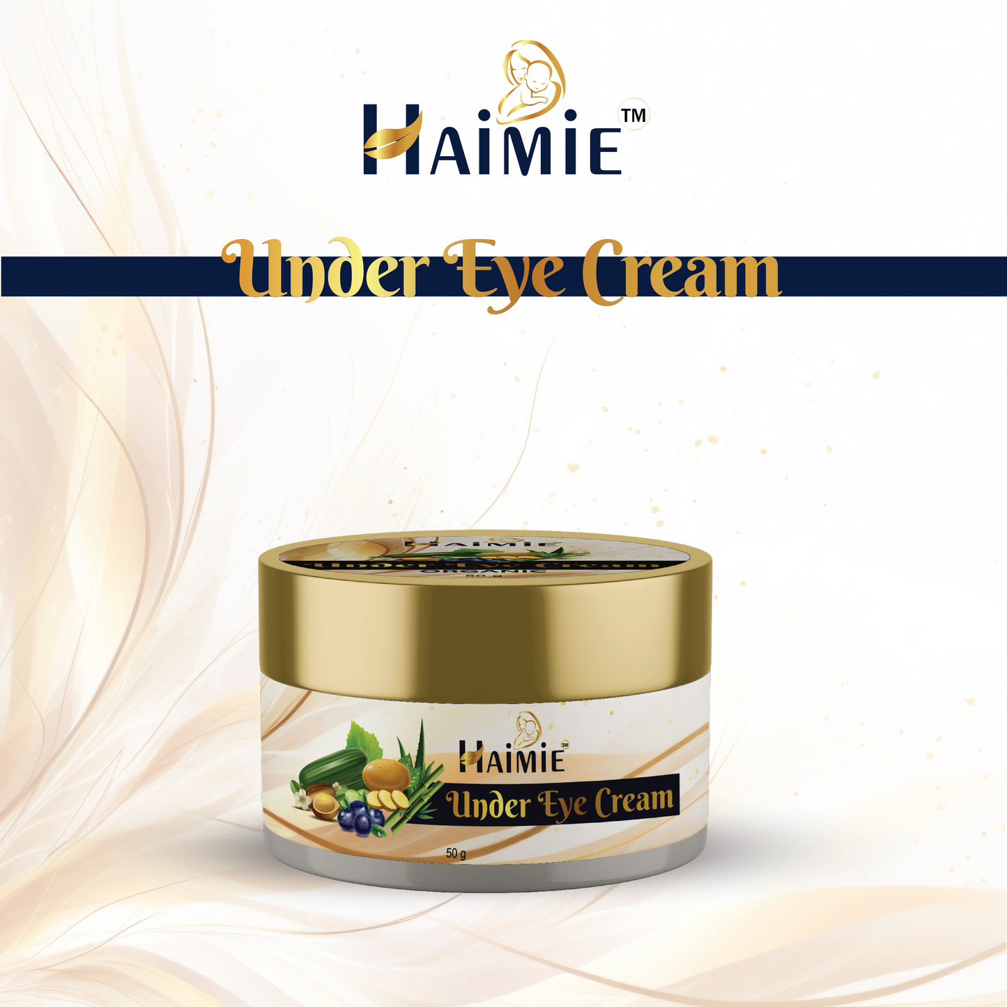 Combat Dark Circles & Puffiness: HAIMIE Multi-Action Eye Cream (50g) - Natural Ingredients