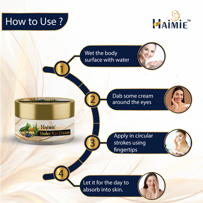 Combat Dark Circles & Puffiness: HAIMIE Multi-Action Eye Cream (50g) - Natural Ingredients