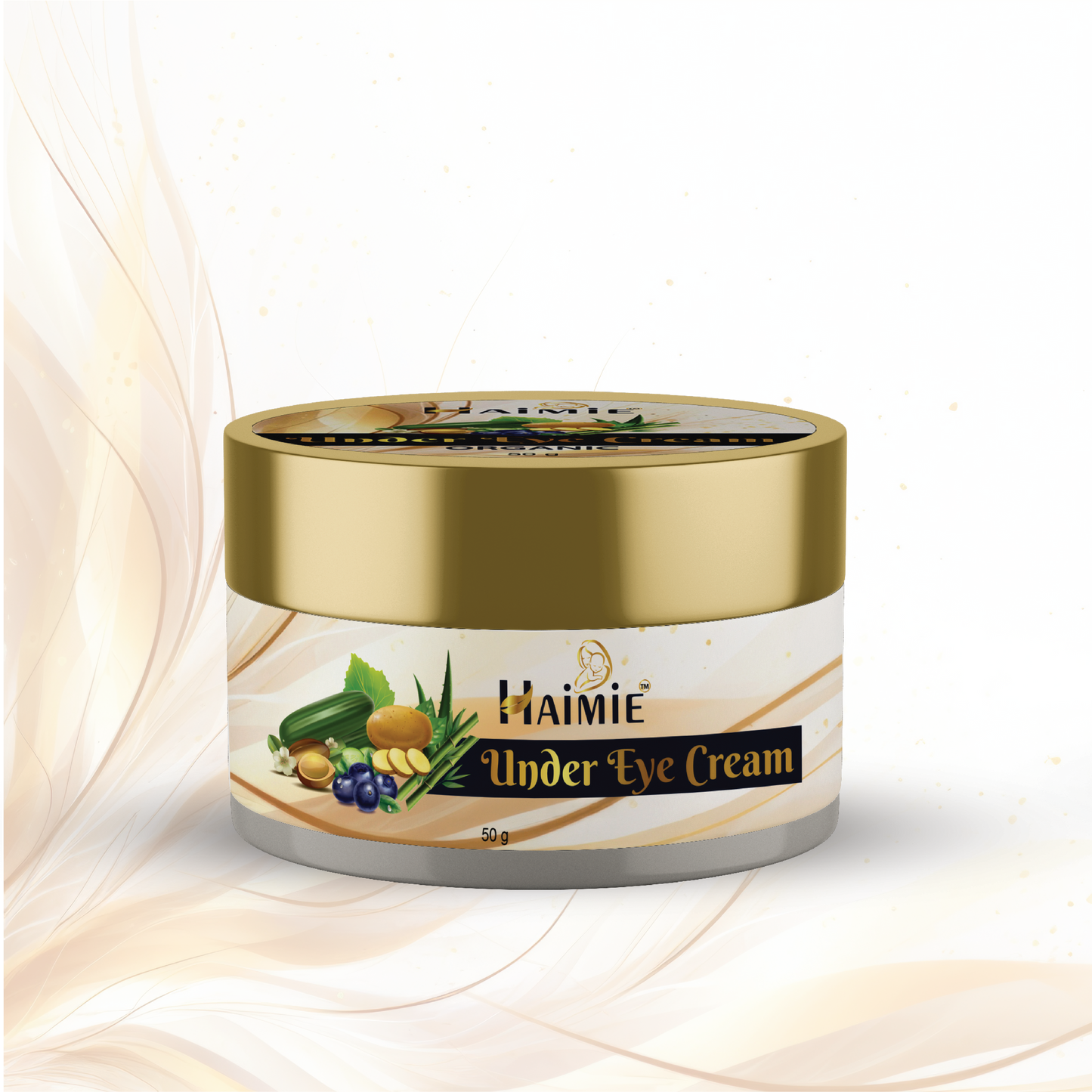 Combat Dark Circles & Puffiness: HAIMIE Multi-Action Eye Cream (50g) - Natural Ingredients